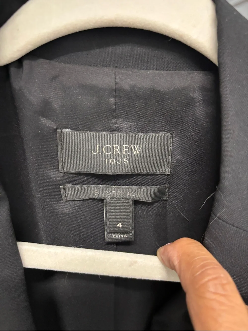 J. Crew Black Single-Button Women's Tailored Blazer
